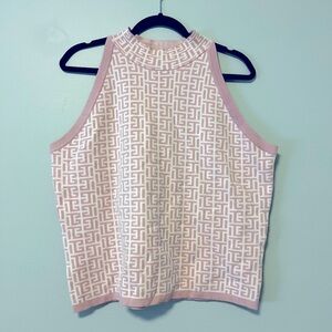 Sioni Pink Halter Sweater